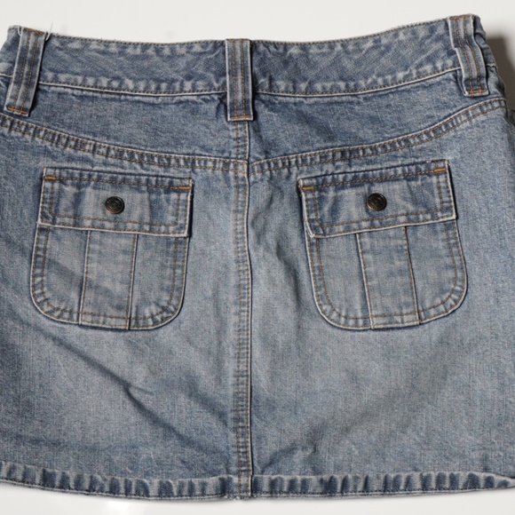 Retro 80s Denim mini skirt - Picture 3 of 3